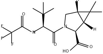 (1R,2S,5S)-3-((S)-3,3-dimetil-2-(2,2,2-trifluoroacetamido)butanoil)-6,6-dimetil-3-azabiciclo[3.1.0]hexano ácido -2-carboxílico