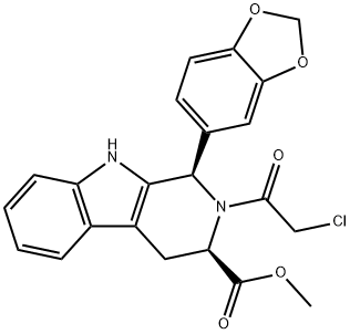(1R,3R)-METIL-1,2,3,4-TETRAHIDRO-2-CLOROACETIL-1-(3,4-METILENODIOXIFENIL)-9H-PIRIDO[3,4-B]INDOL-3-CARBOXILATO