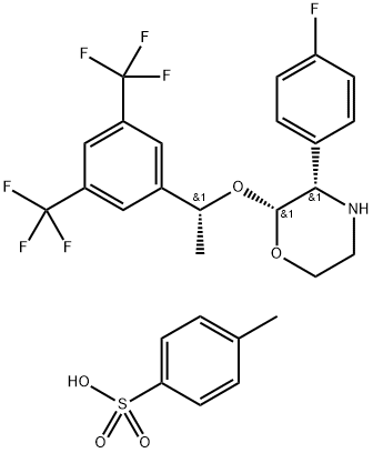 (2R,3S)-2-[(1R)-1-[3,5-Bis(trifluorometil)fenil]etoxi]-3-(4-fluorofenil)morfolina 4-metilbenzenossulfonato