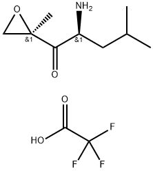 (2S)-2-Amino-4-metil-1-((2R)-2-metiloxiranil)-1-pentanona trifluoroacetato