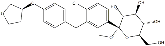(2S,3R,4S,5S,6R)-2-(3-(4-((S)-tetrahidrofuran-3-iloxi)benzil)-4-clorofenil)-tetrahidro-6-(hidroxiMetil)-2-Metoxi -2H-pirano-3,4,5-triol