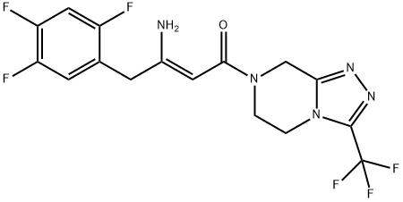 (2Z)-4-Oxo-4-[3-(trifluorometil)-5,6-di-hidro-[1,2,4]triazolo[4,3-a]pirazina-7(8H)-il]-1- (2,4,5-trifluorofenil)but-2-en-2-amina
