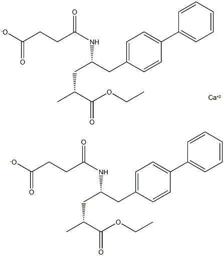 (alfaR,gamaS)-gama-[(3-Carboxi-1-bifenil]-4-pentanóico ácido 4-etil esteroxopropil)amino]-alfa-metil-[1,1'-sal de cálcio
