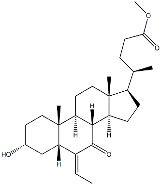 Éster metílico do ácido (E/Z)-3α-hidroxi-6-etilideno-7-ceto-5β-colan-24-óico