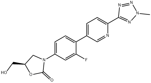 (R)-3-(3-fluoro-4-(6-(2-Metil-2H-tetrazol-5-il)piridin-3-il)fenil)-5-(hidroxiMetil)oxazolidin-2-ona