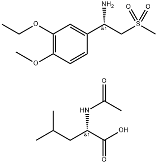 (S)-1-(3-Etoxi-4-Metoxifenil)-2-(Metilsulfonil)etilaMina Sal N-acetil-L-leucina