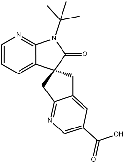 (S)-1'-(terc-butil)-2'-oxo-1',2',5,7-tetrahidroespiro[ciclopenta[b]piridina-6,3'-pirrolo[2,3-b]piridina ]-3-ácido carboxílico