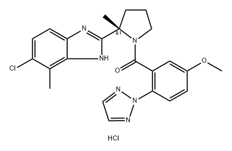 (S)-(2-(5-cloro-4-metil-1H-benzo[d]imidazol-2-il)-2-metilpirrolidin-1-il)(5-metoxi-2-(2H-1,2 ,3-triazol-2-il)