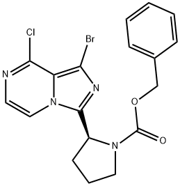 (S)-benzil 2-(1-bromo-8-cloroimidazo[1,5-a]pirazin-3-il)pirrolidina-1-carboxilato