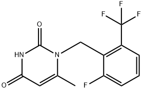 1-[2-Fluoro-6-(trifluorometil)benzil]-6-metilpirimidina-2,4(1H,3H)-diona