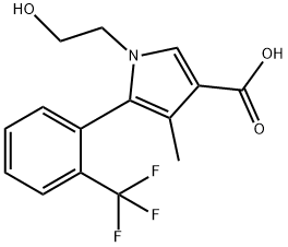 Ácido 1-(2-hidroxietil)-4-metil-5-(2-(trifluorometil)fenil)-1H-pirrol-3-carboxílico