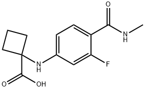 Ácido 1-((3-fluoro-4-(metilcarbamoil)fenil)amino)ciclobutanocarboxílico