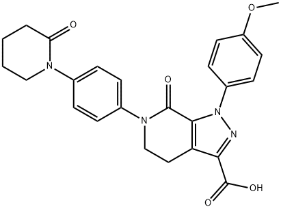 1-(4-metoxifenil)-7-oxo-6-(4-(2-oxopiperidin-1-il)fenil)-4,5,6,7-tetrahidro-1H-pirazolo[3,4-c]piridina ácido -3-carboxílico