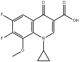 Ácido 1-ciclopropil-6,7-difluoro-1,4-dihidro-8-metoxi-4-oxo-3-quinolinacarboxílico