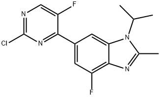 1H-BenziMidazol, 6-(2-cloro-5-fluoro-4-piriMidinil)-4-fluoro-2-Metil-1-(1-Metiletil)-