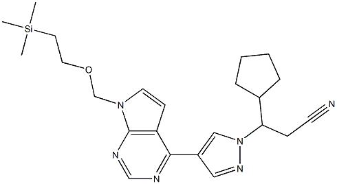 1H-Pirazol-1-propanonitrila, β-ciclopentil-4-[7-[[2-(triMetilsilil)etoxi]Metil]-7H-pirrolo[2,3-d]piriMidin-4-il]-