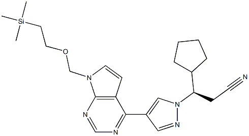 1H-Pirazol-1-propanonitrila, β-ciclopentil-4-[7-[[2-(triMetilsilil)etoxi]Metil]-7H-pirrolo[2,3-d]piriMidin-4-il]-, (βR) -