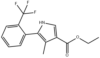 Ácido 1H-Pirrole-3-carboxílico, 4-metil-5-[2-(trifluorometil)fenil]-, éster etílico
