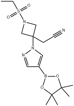 2-(1-(Etilsulfonil)-3-(4-(4,4,5,5-tetrametil-1,3,2-dioxaborolan-2-il)-1H-pirazol-1-il)azetidin-3- il)acetonitrila