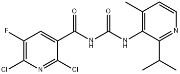 2,6-dicloro-5-fluoro-N-((2-isopropil-4-metilpiridin-3-il)carbamoil)nicotinamida
