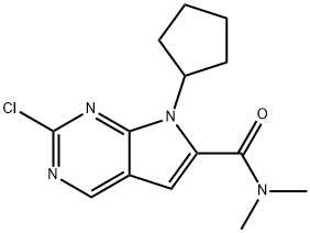 2-Cloro-7-ciclopentil-N,N-dimetil-H-pirrolo[2,3-d]pirimidina-6-carboxamida