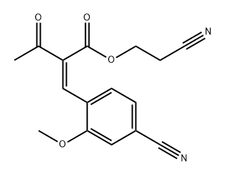 2-cianoetil 2-(4-ciano-2-metoxibenzilideno)-3-oxobutanoato