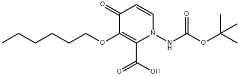 Ácido 2-piridinocarboxílico, 1-[[(1,1-dimetiletoxi)carbonil]amino]-3-(hexiloxi)-1,4-di-hidro-4-oxo-