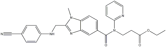 Éster etílico do ácido 3-[[[2-[[(4-cianofenil)amino]metil]-1-metil-1H-benzimidazol-5-il]carbonil]piridin-2-ilamino]propiônico