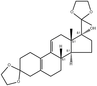3,20-Bis(etilenodioxi)-19-norpregna-5(10)9(11)dien-17-ol