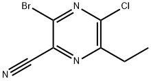3-bromo-5-cloro-6-etilpirazina-2-carbonitrila