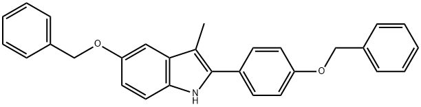 3-Metil-5-(fenilmetoxi)-2-[4-(fenilmetoxi)fenil]-1H-indol