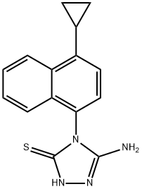 3H-1,2,4-Triazol-3-tiona, 5-amino-4-(4-ciclopropil-1-naftalenil)-2,4-di-hidro