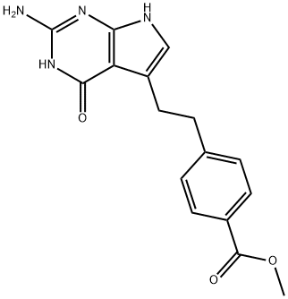 Éster metílico do ácido 4-[2-(2-amino-4,7-di-hidro-4-oxo-1H-pirrolo[2,3-d]pirimidin-5-il)etil]benzóico