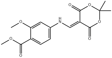 Éster metílico do ácido 4-[(2,2-Dimetil-4,6-dioxo-[1,3]dioxan-5-ilidenometil)-amino]-2-metoxi-benzóico