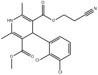 Éster 3-(2-ciano-etil) éster 5-metílico do ácido 4-(2,3-dicloro-fenil)-2,6-dimetil-1,4-di-hidro-piridina-3,5-dicarboxílico