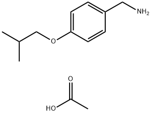 Acetato de 4-(2-metilpropoxi)benzenometanamina (1:1)
