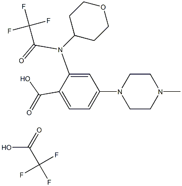 Trifluoroacetato de ácido 4-(4-metilpiperazin-1-il)-2-[(tetra-hidropiran-4-il)(2,2,2-trifluoroacetil)amino]benzóico