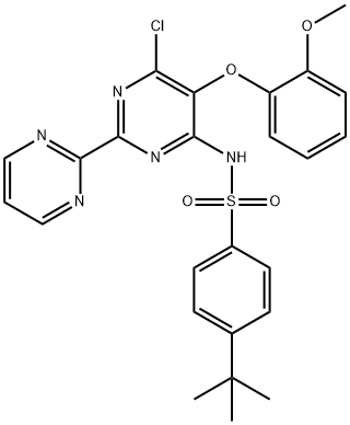4-terc-Butil-N-(6-cloro-5-(2-metoxifenoxi)-2,2'-bipirimidin-4-il)benzenossulfonamida