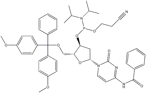 5'-O-DMT-N4-Benzoil-2'-desoxicitidina 3'-CE fosforamidita