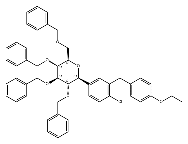 D-Glucitol, 1,5-anidro-1-C-[4-cloro-3-[(4-etoxifenil)metil]fenil]-2,3,4,6-tetraquis-O-(fenilmetil)-, ( 1S)-