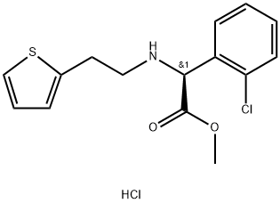 Cloridrato de D-(+)-metil-alfa-(2-tieniletamina)(2-clorofenil)acetato