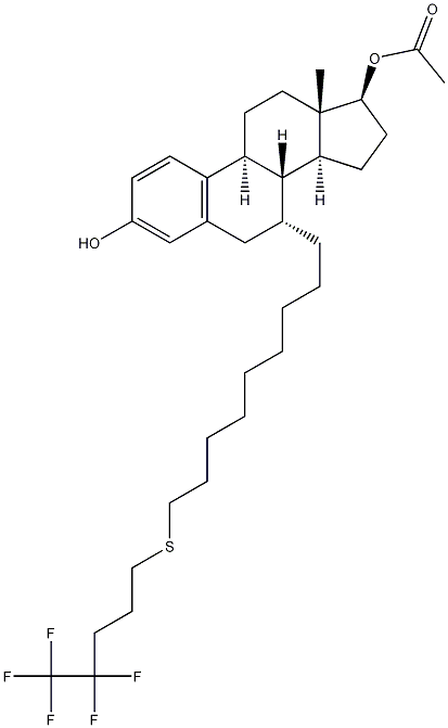 Estra-1,3,5(10)-trieno-3,17-diol,7-[9-[(4,4,5,5,5-pentafluoropentil)tio]nonil]-,17-acetato,(7a ,17b)-