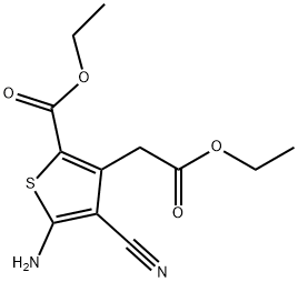 5-amino-4-ciano-3-(2-etoxi-2-oxoetil)tiofeno-2-carboxilato de etila