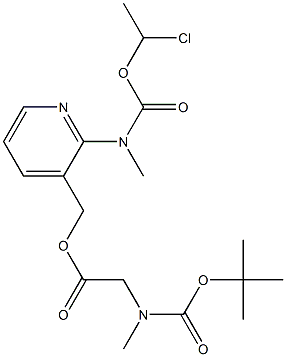 Glicina, N-[(1,1-diMetiletoxi)carbonil]-N-Metil-, [2-[[(1-cloroetoxi)carbonil]MetilaMino]-3-piridinil]Éster metílico