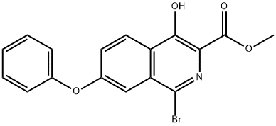 1-bromo-4-hidroxi-7-fenoxiisoquinolina-3-carboxilato de metila