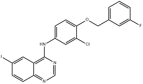 N-[3-Cloro-4-(3-fluorobenziloxi)fenil]-6-iodoquinazolin-4-amina
