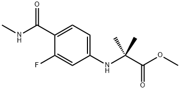 Éster metílico de N-[3-Fluoro-4-[(metilamino)carbonil]fenil]-2-metilalanina