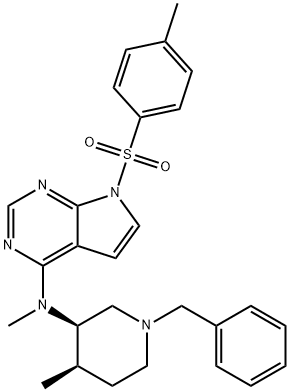 N-((3R,4R)-1-Benzil-4-metilpiperidin-3-il)-N-metil-7-tosil-7H-pirrolo[2,3-d]pirimidin-4-amina