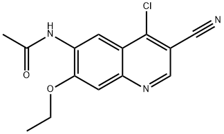 n-(4-Cloro-3-ciano-7-etoxi-6-quinolinil) acetamida