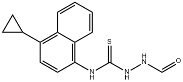 N-(4-Ciclopropil-1-naftalenil)-2-formilhidrazinacarbotioamida